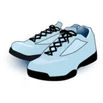 Mavi tenis ayakkabıları vektör görüntü